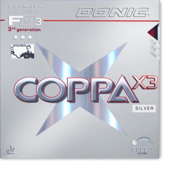 DONIC Coppa X3 (Silver) CONTROL 7 VITEZA 9- EFECT 10+